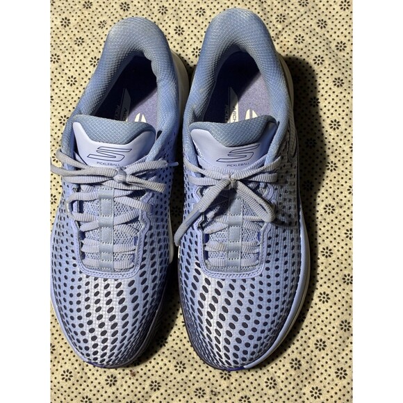 Skechers Arch Fit Pickleball Shoes Womens 9 Blue Athletic Comfort Sneakers - Picture 2 of 8
